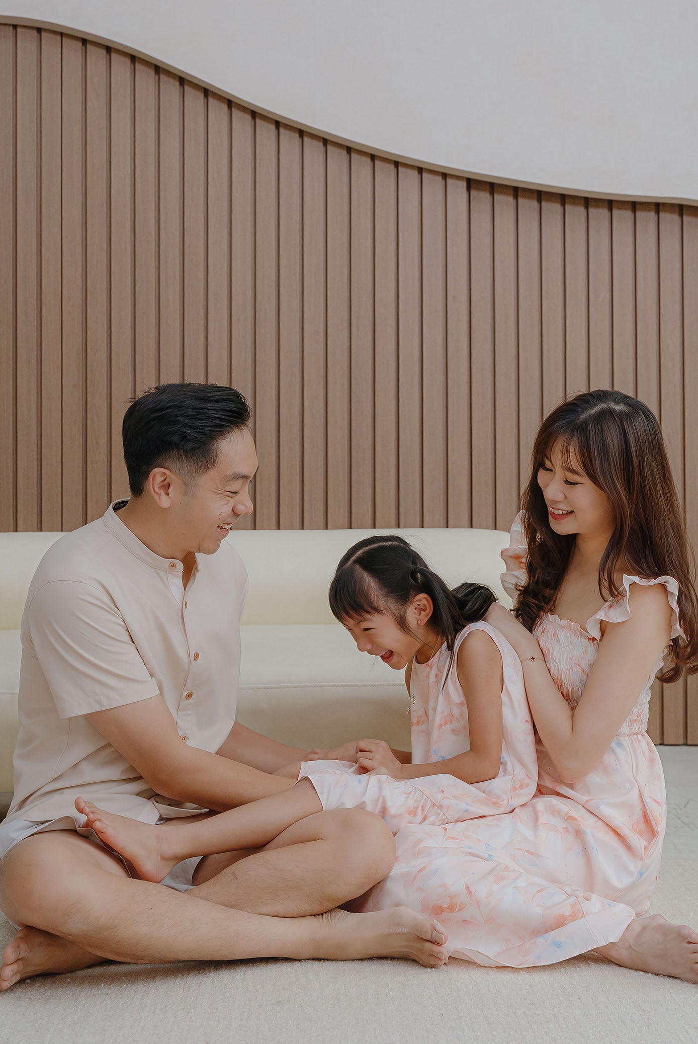 TDC Nordin Men Shirt In Ecru/Orange Pale