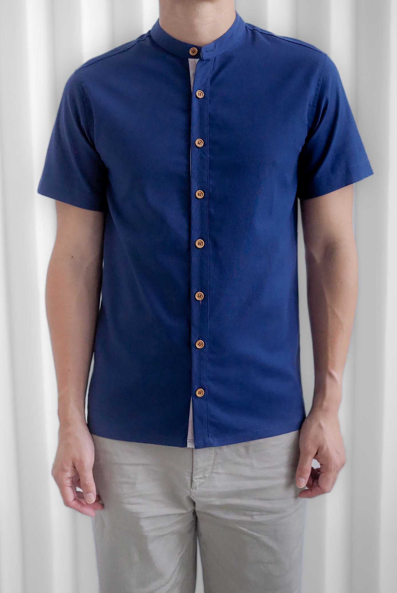 TDC Nordin Men Shirt In Navy/Misty Rose