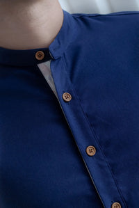 TDC Nordin Men Shirt In Navy/Misty Rose