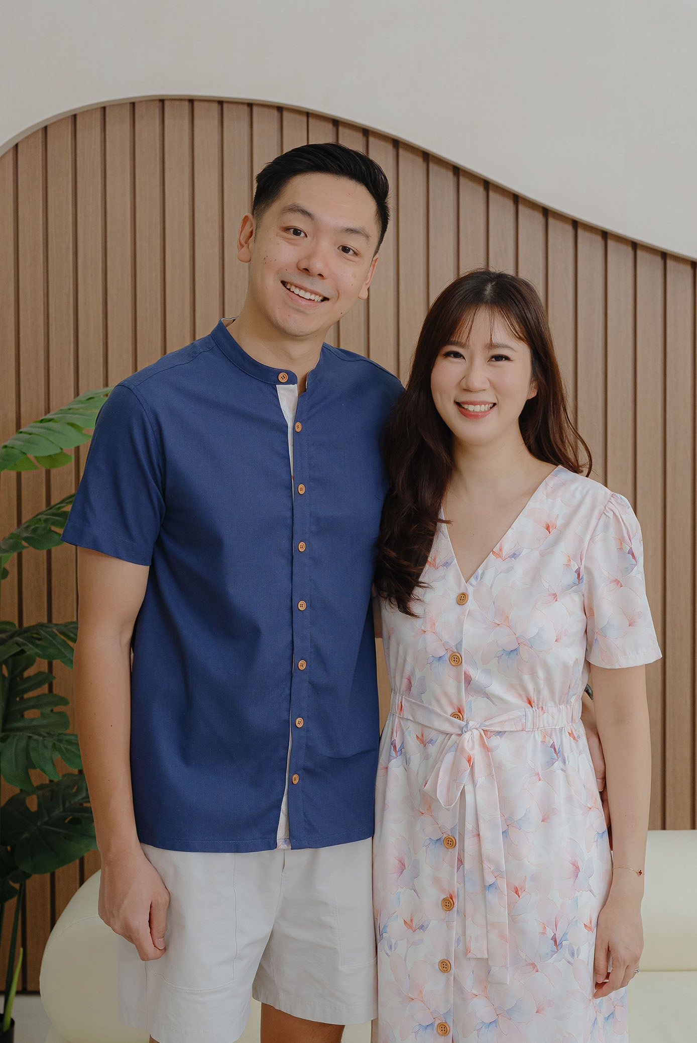 TDC Nordin Men Shirt In Navy/Misty Rose