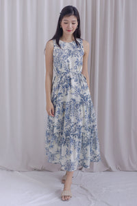 *Backorder* TDC Scottie Chinoiserie Two Ways Tiered Maxi Dress