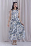 *Backorder* TDC Scottie Chinoiserie Two Ways Tiered Maxi Dress