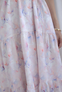 TDC Scottie Two Ways Tiered Maxi Dress In Misty Rose