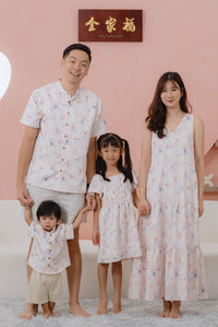 TDC Scottie Two Ways Tiered Maxi Dress In Misty Rose