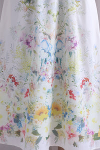 Tillie Placement Floral V Neck Midi Dress