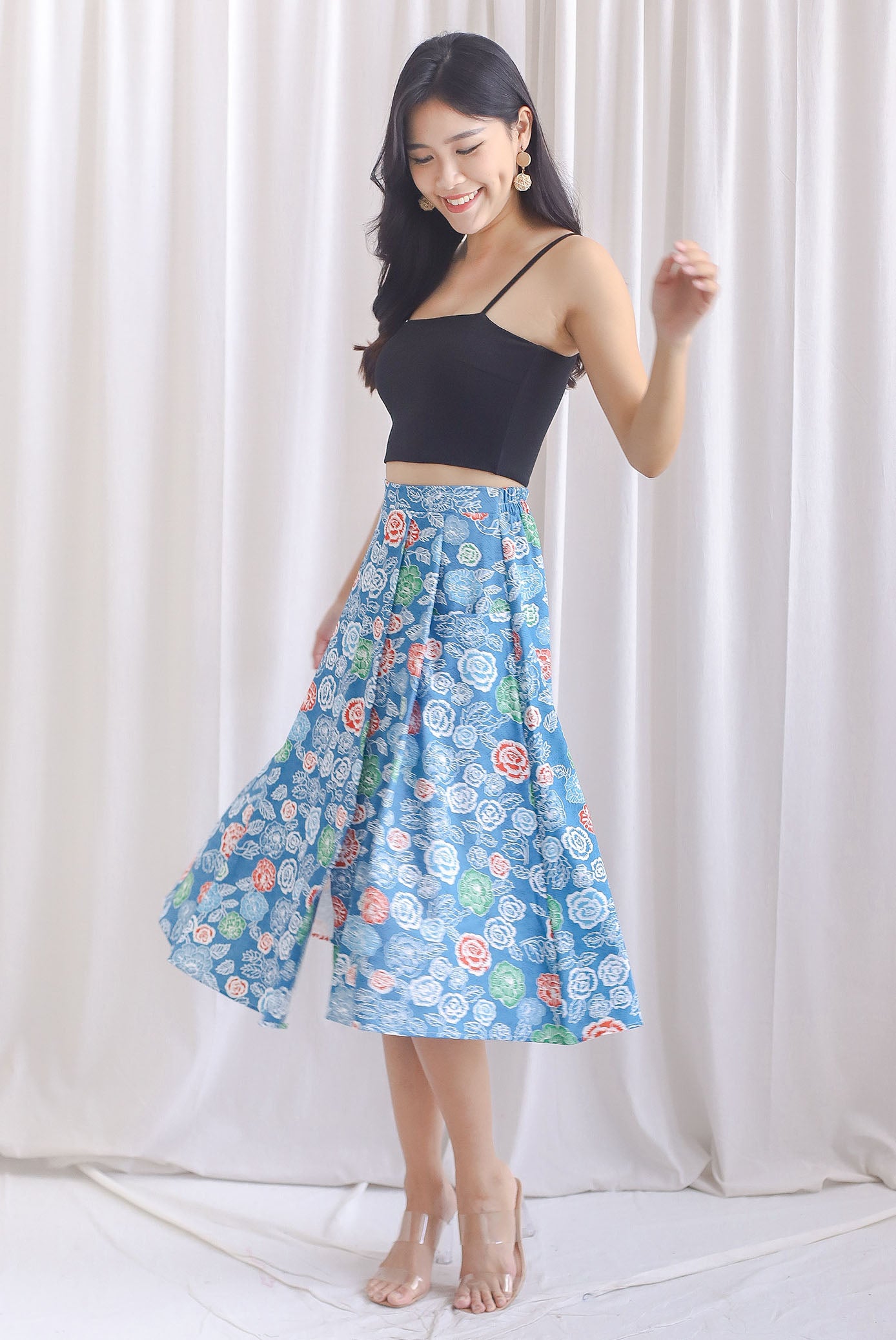 Floral skirt 2025 with pockets