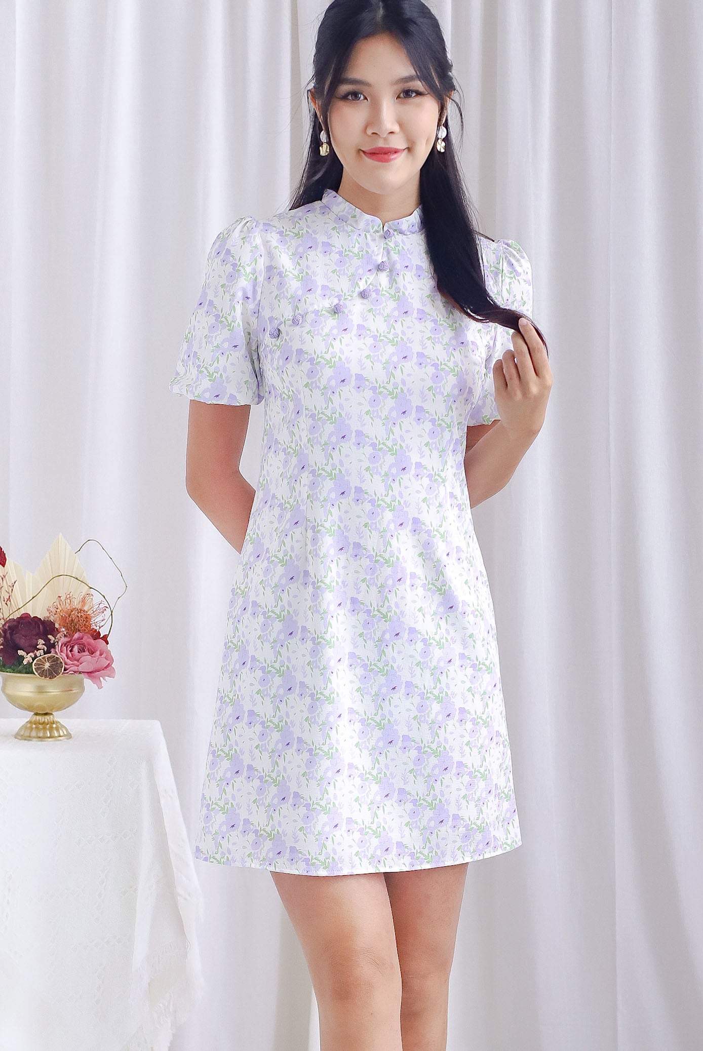 Oriental mandarin hotsell collar dress