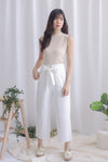 TDC Rei Linen Pants In White