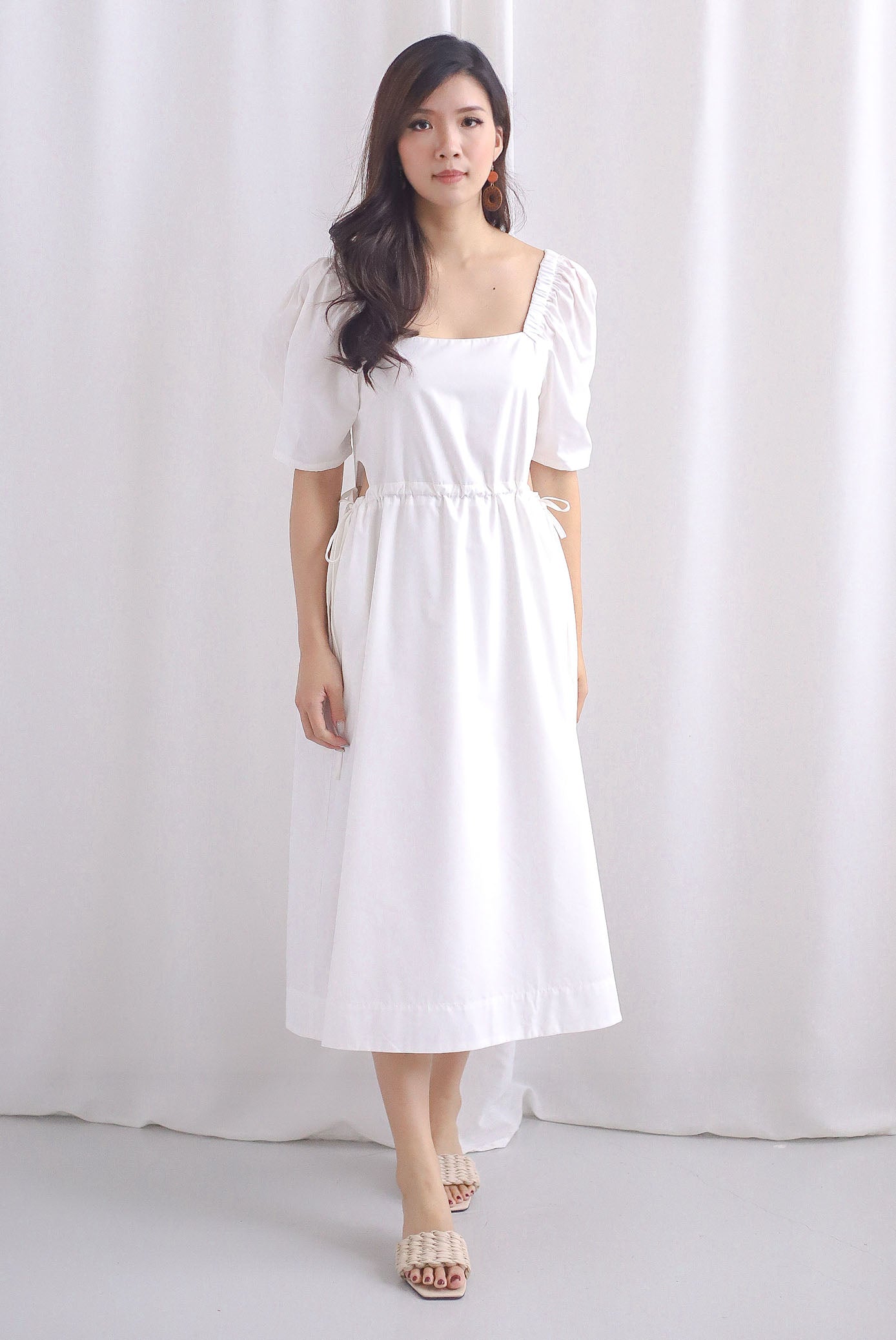 cut out drawstring dress VIVI IL MOMENTO