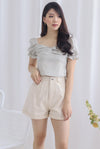 Owena Denim Shorts In Oats