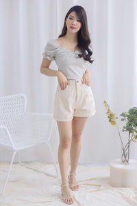 Owena Denim Shorts In Oats