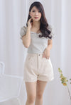 Owena Denim Shorts In Oats