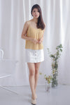 Colie Two Ways Pleated Top In Yellow