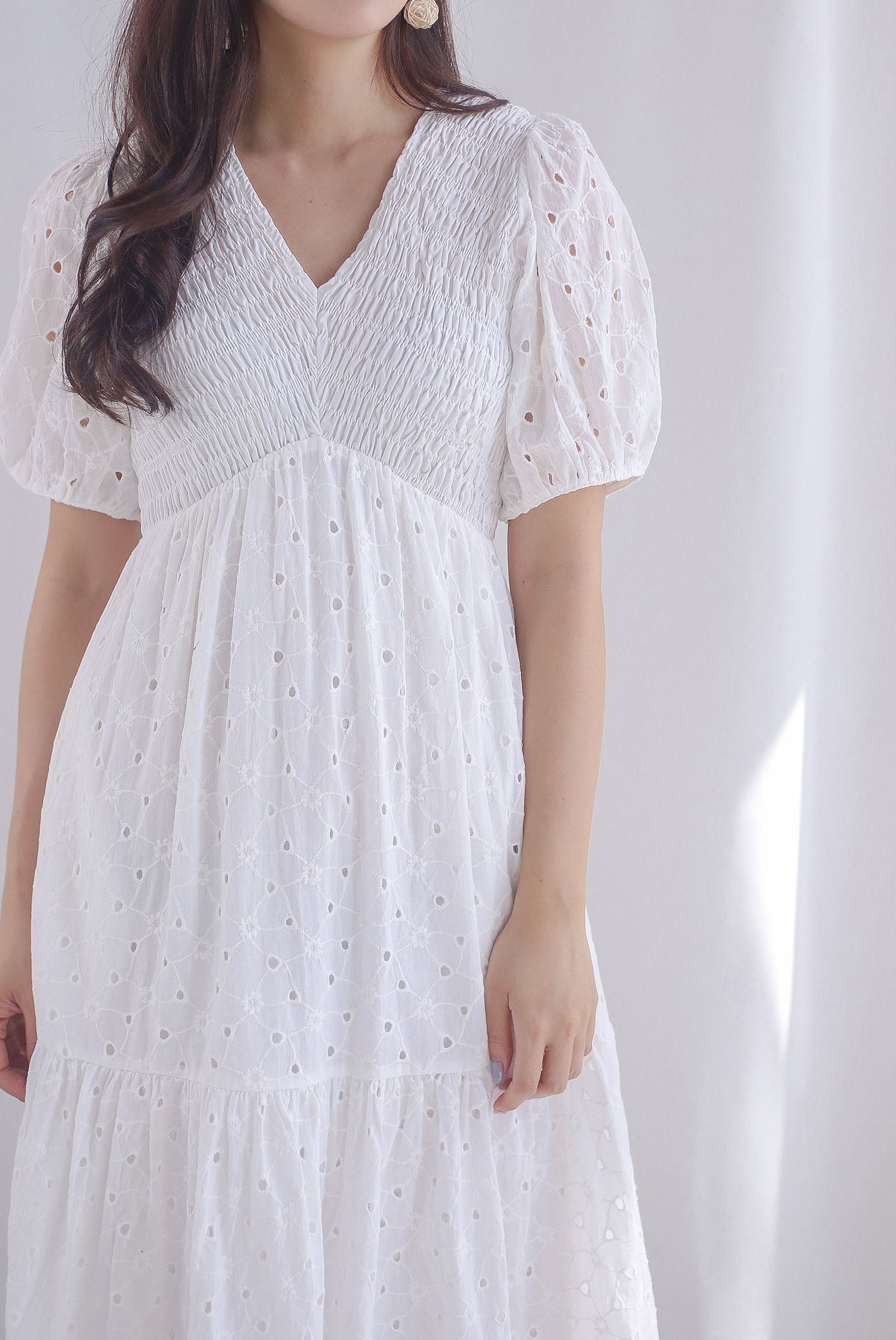 White empire line on sale dress