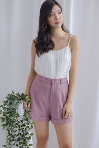 Darby Cuff Shorts In Blush