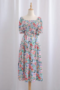 TDC Eureka Multiway Puffy Sleeve Dress In Spring