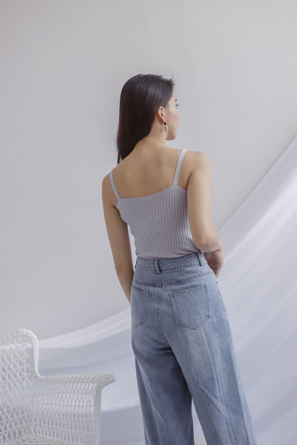 Batty Denim Culottes In Light Wash