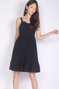Evermore Bustier Dress In Black