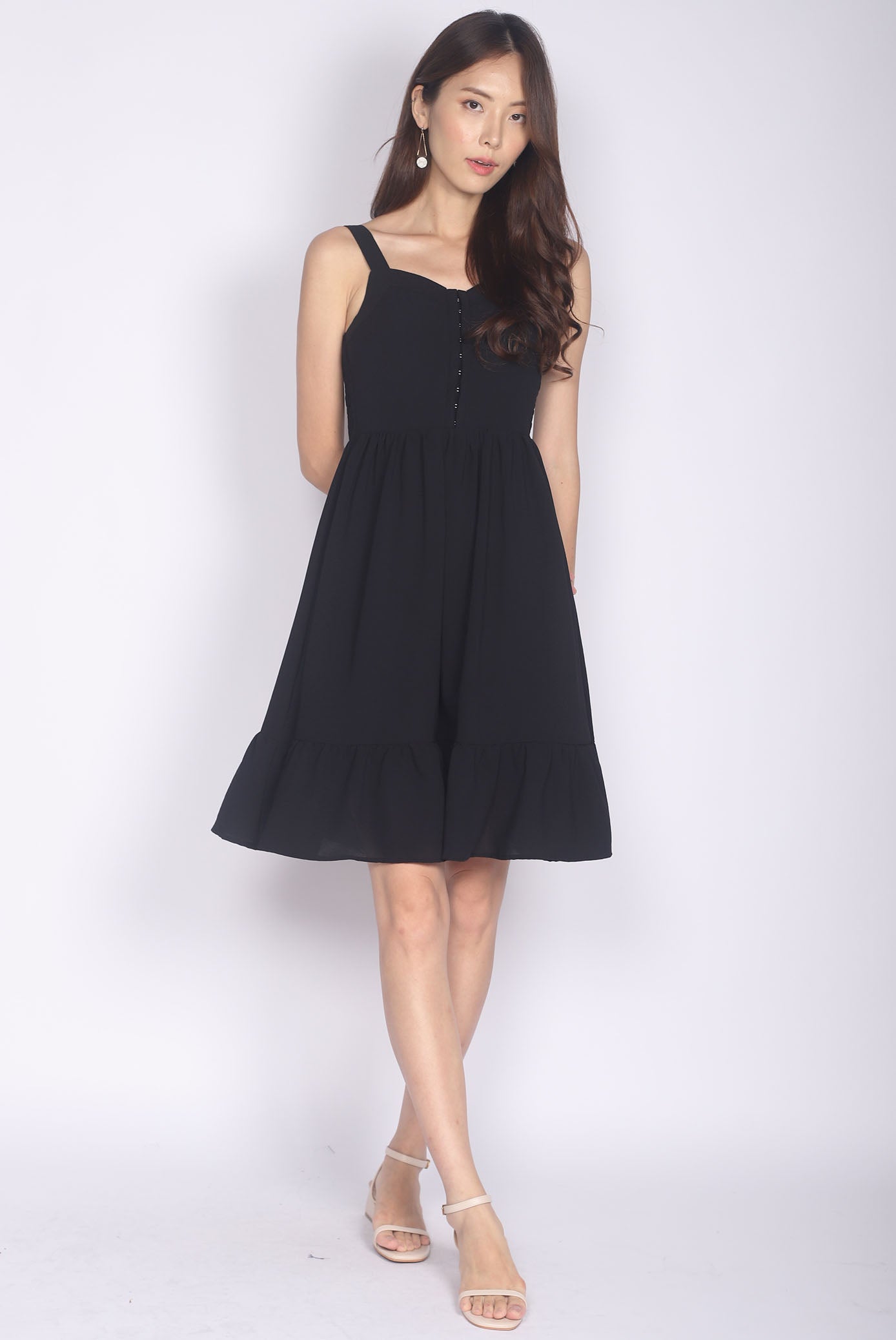 Evermore Bustier Dress In Black
