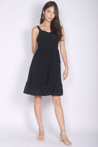 Evermore Bustier Dress In Black