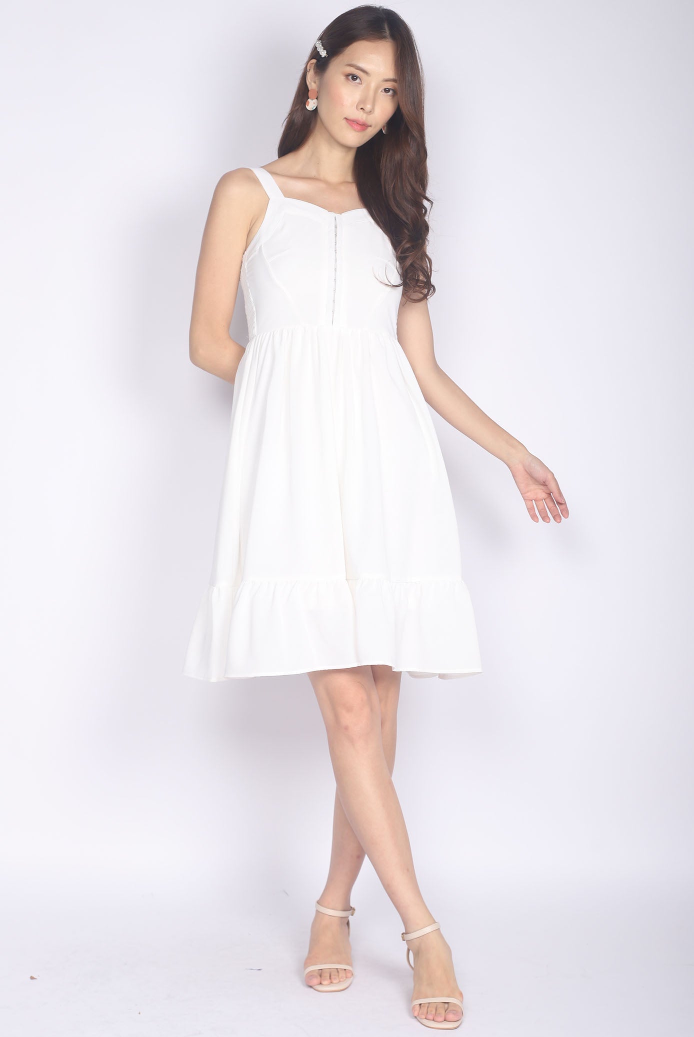 Girls white dress size 14 2025