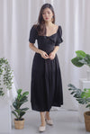 Ferre Textured Tiered Maxi Skirt In Black