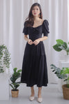 Ferre Textured Tiered Maxi Skirt In Black