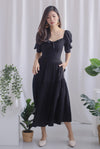 Ferre Textured Tiered Maxi Skirt In Black
