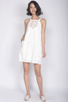Jadeyn Embroidery Tank Dress In White