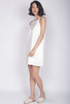 Jadeyn Embroidery Tank Dress In White