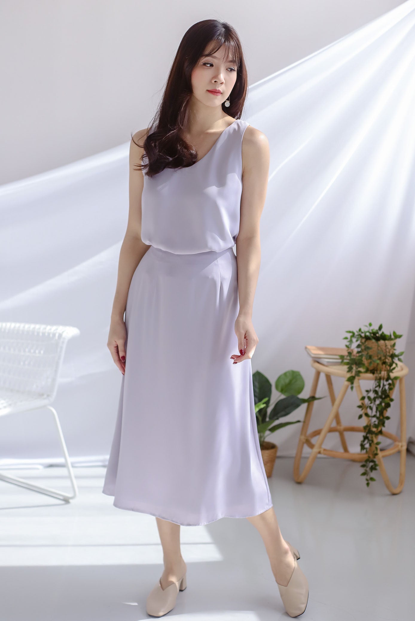 Josefin A Line Skirt In Lilac