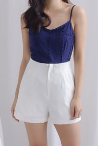 *Restocked* Louelle High Waist Shorts In White