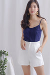 *Restocked* Louelle High Waist Shorts In White