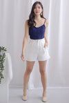 *Restocked* Louelle High Waist Shorts In White