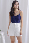 *Restocked* Louelle High Waist Shorts In White