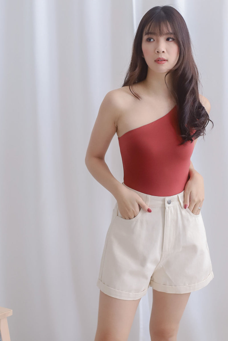Owena Denim Shorts In Oats