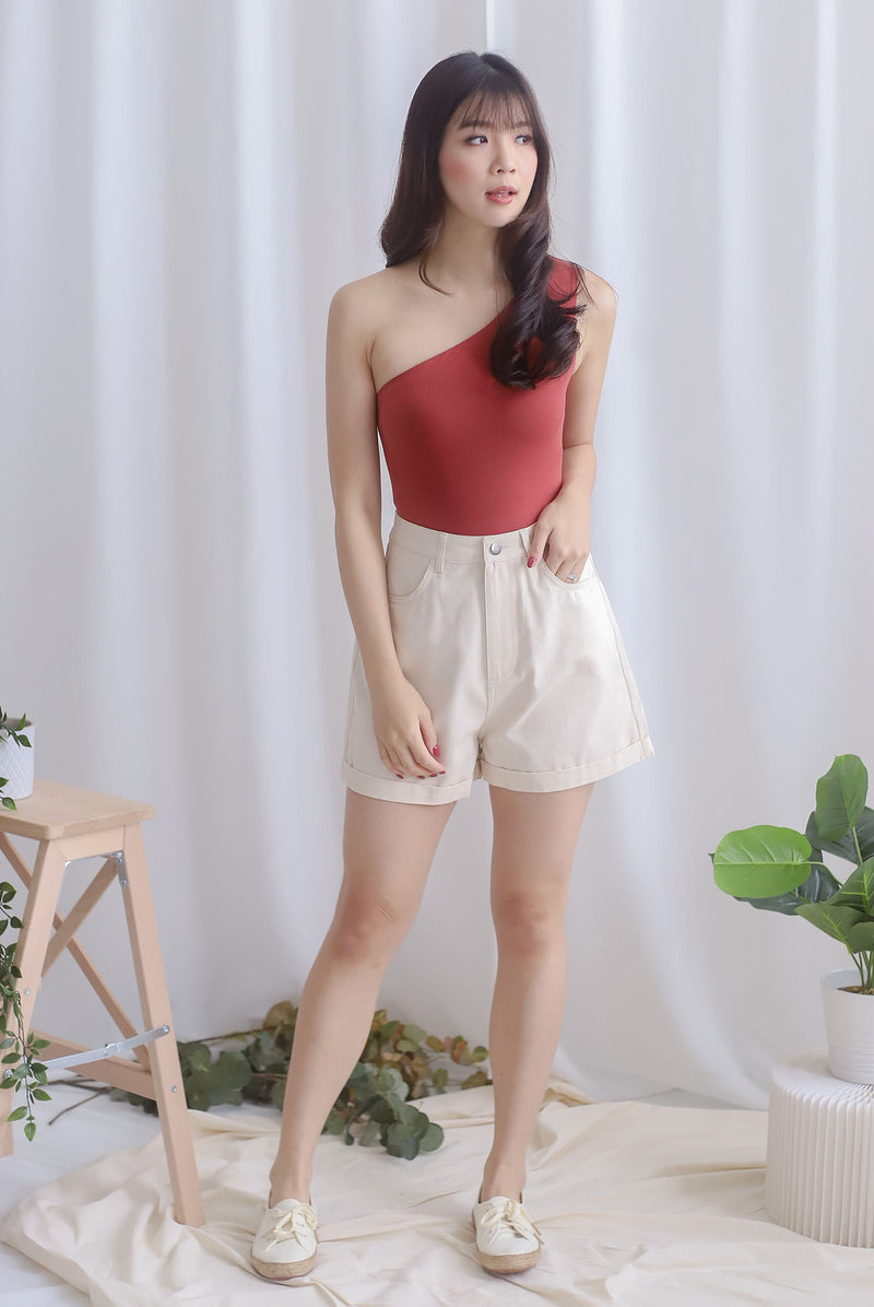 Owena Denim Shorts In Oats