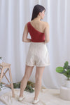 Owena Denim Shorts In Oats