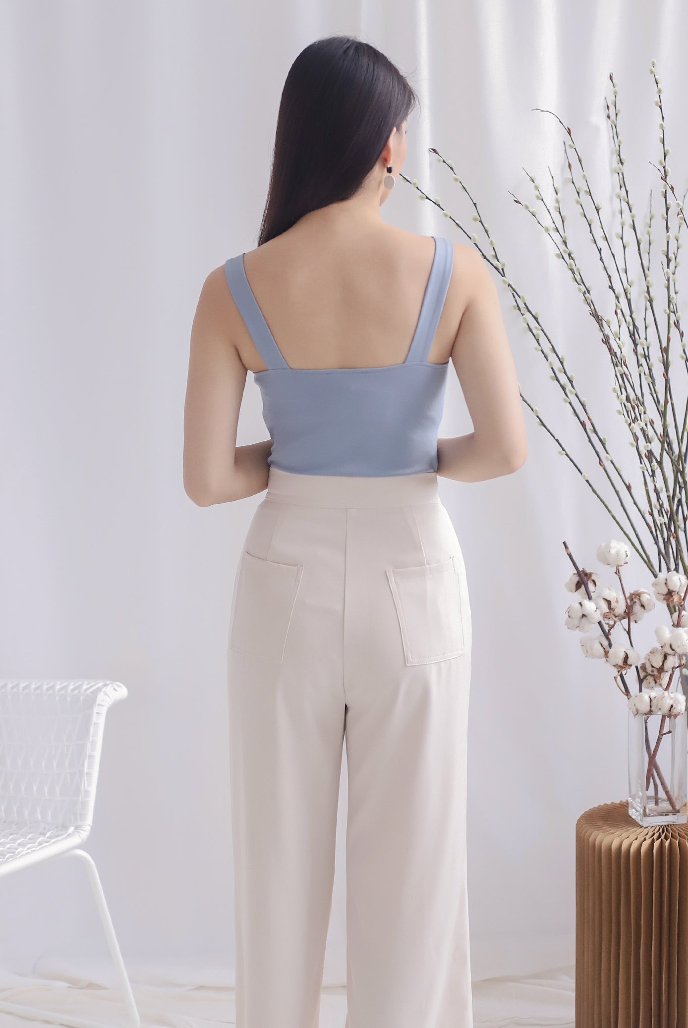 Melodia Bustier Top In Skyblue