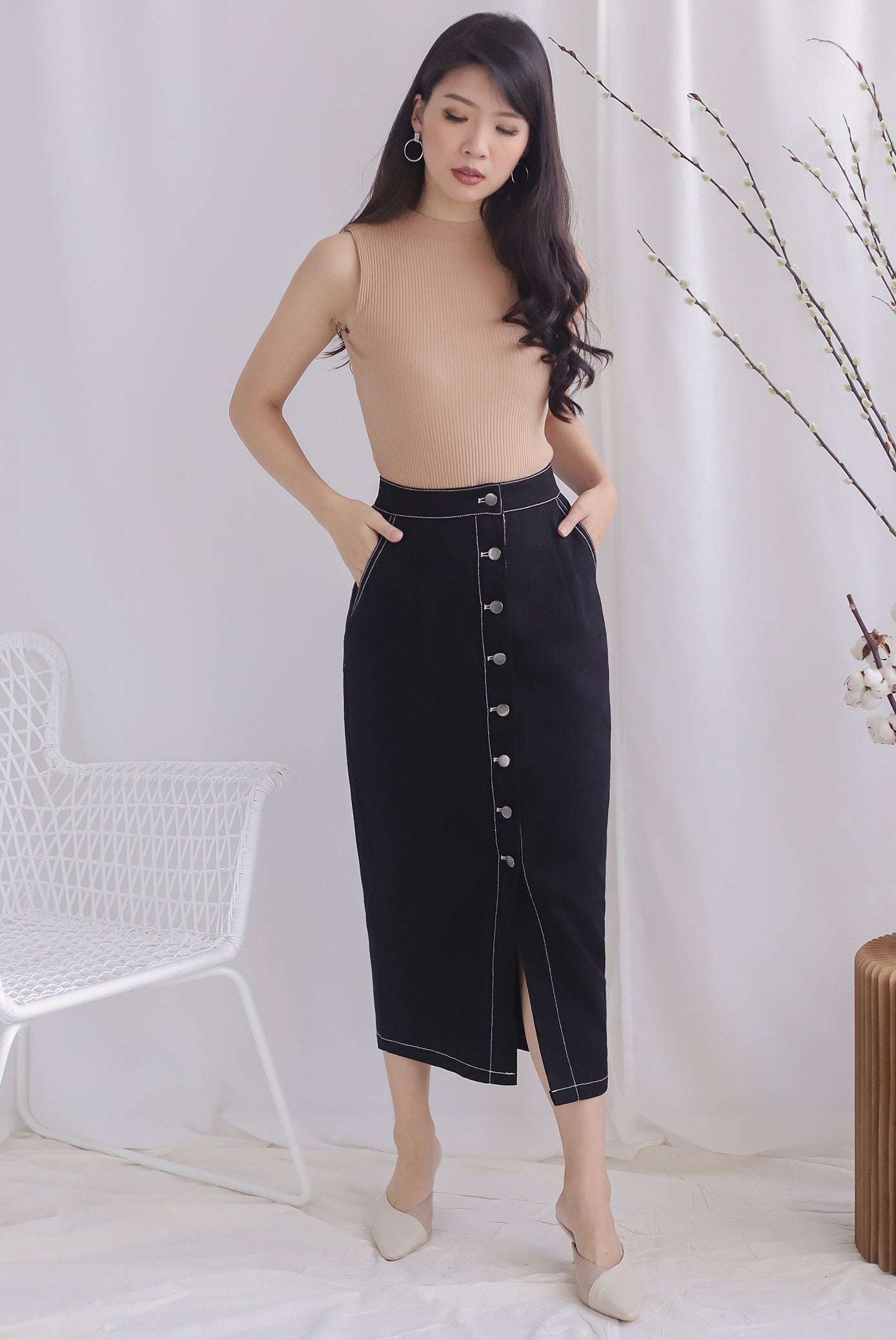 Pencil skirt outlet denim