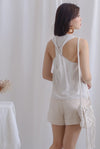 Ori Twist Back Top In Ecru