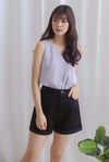 Owena Denim Shorts In Black