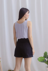 Owena Denim Shorts In Black