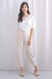 Petra Two Way Tie Top In White