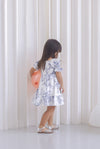 *KIDS* Stella Porcelain Smock Dress In Blue