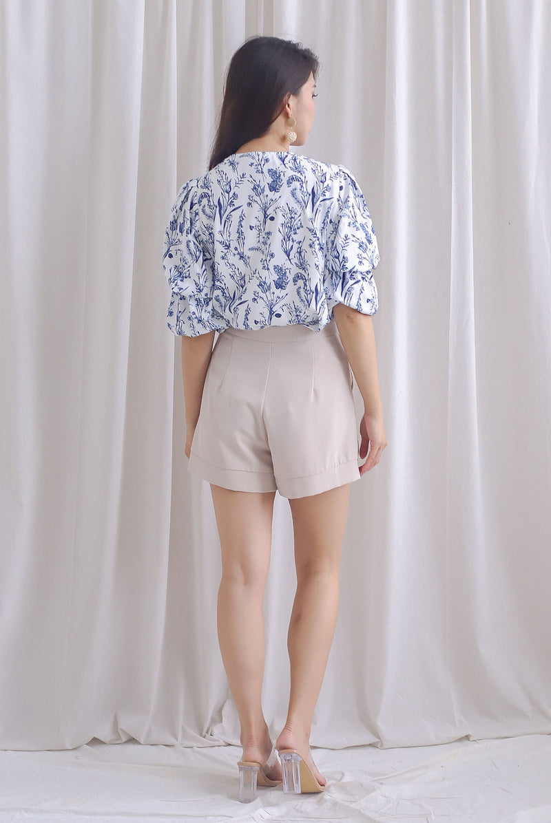 TDC Antonia Double Poof Top In Porcelain