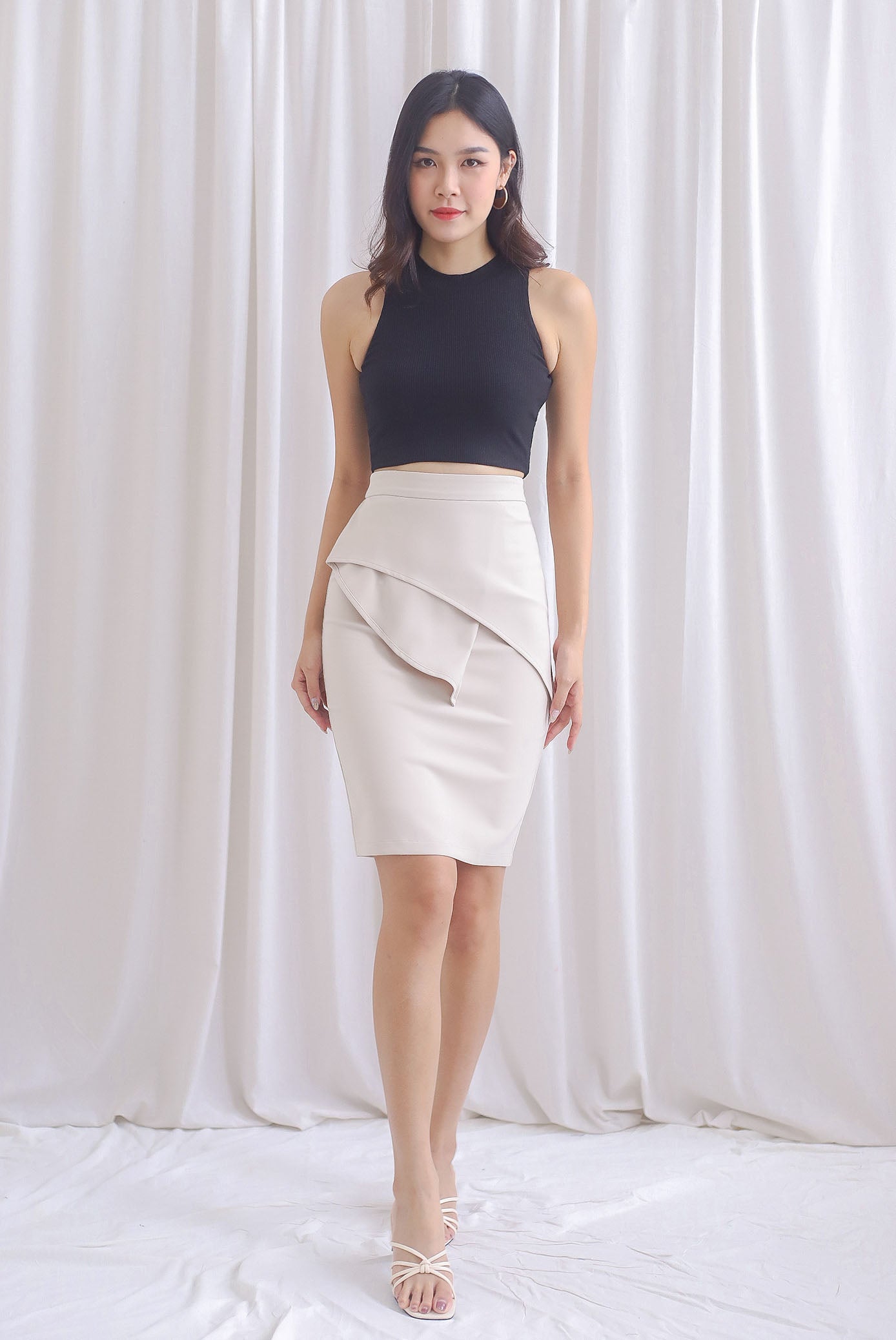 Peplum pencil new arrivals skirt and top