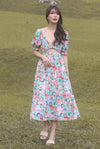 TDC Eureka Multiway Puffy Sleeve Dress In Spring