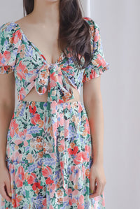 TDC Eureka Multiway Puffy Sleeve Dress In Spring