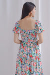 TDC Eureka Multiway Puffy Sleeve Dress In Spring